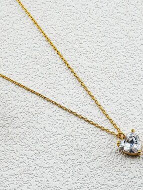 Kate Spade Crystal Heart Necklace